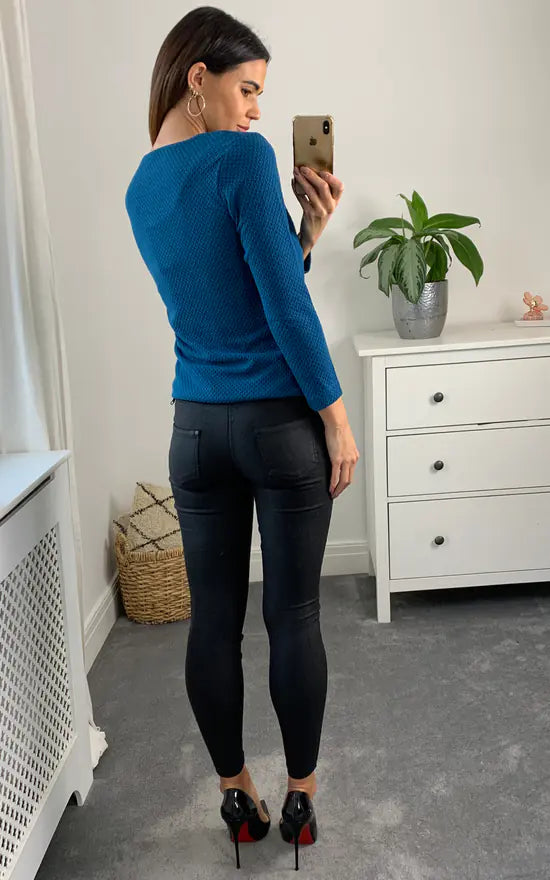 Bray Cardigan Colour Teal