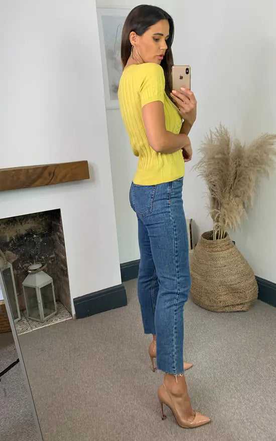 Kingsley Knit Top Mustard