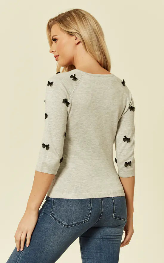 Knitted Bow Top