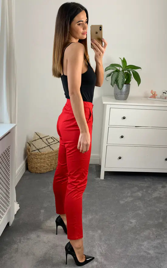 Penny Trousers Colour Red