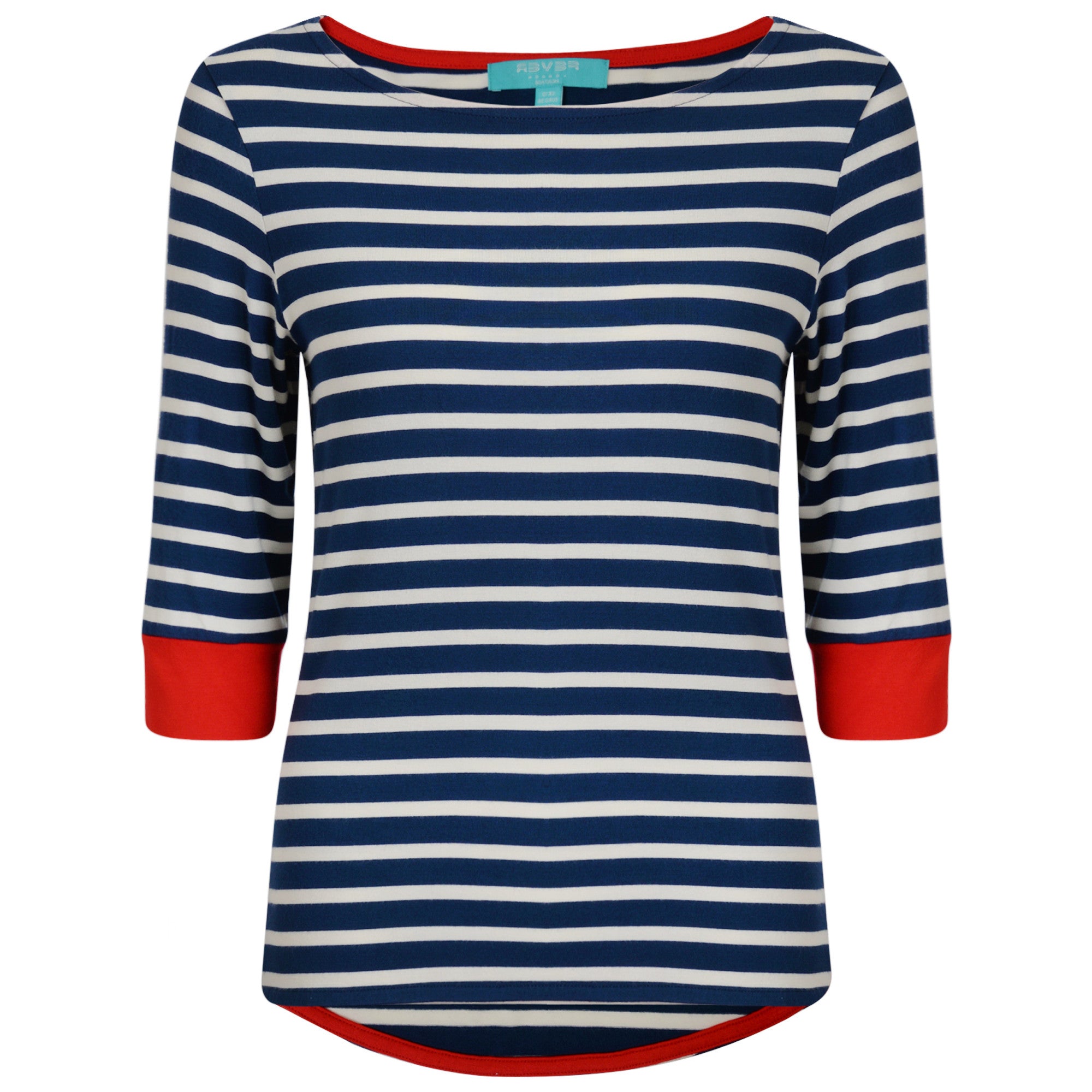 Brigitte Striped Top Navy/Cream/Red