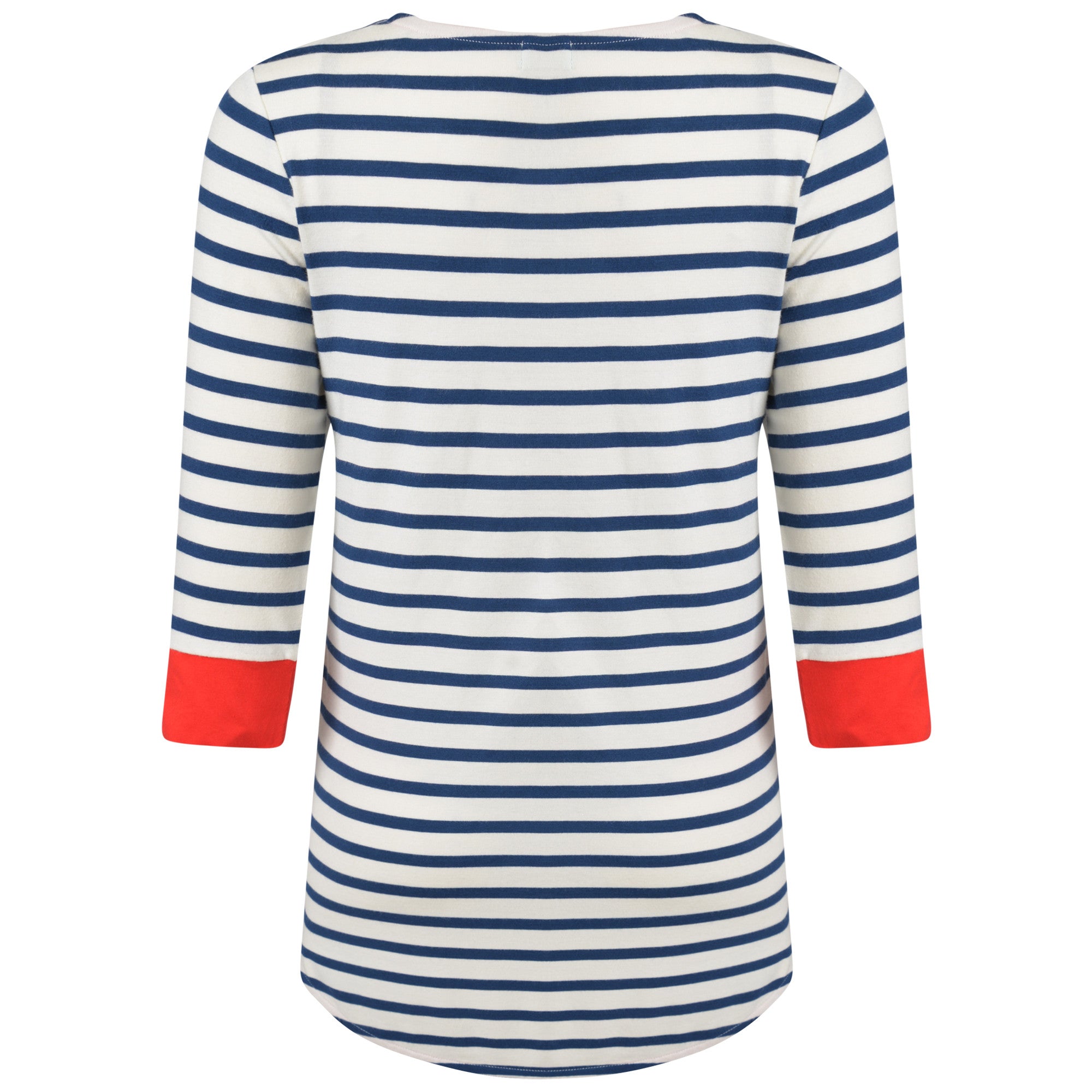 Brigitte Striped Top Cream/Navy/Red