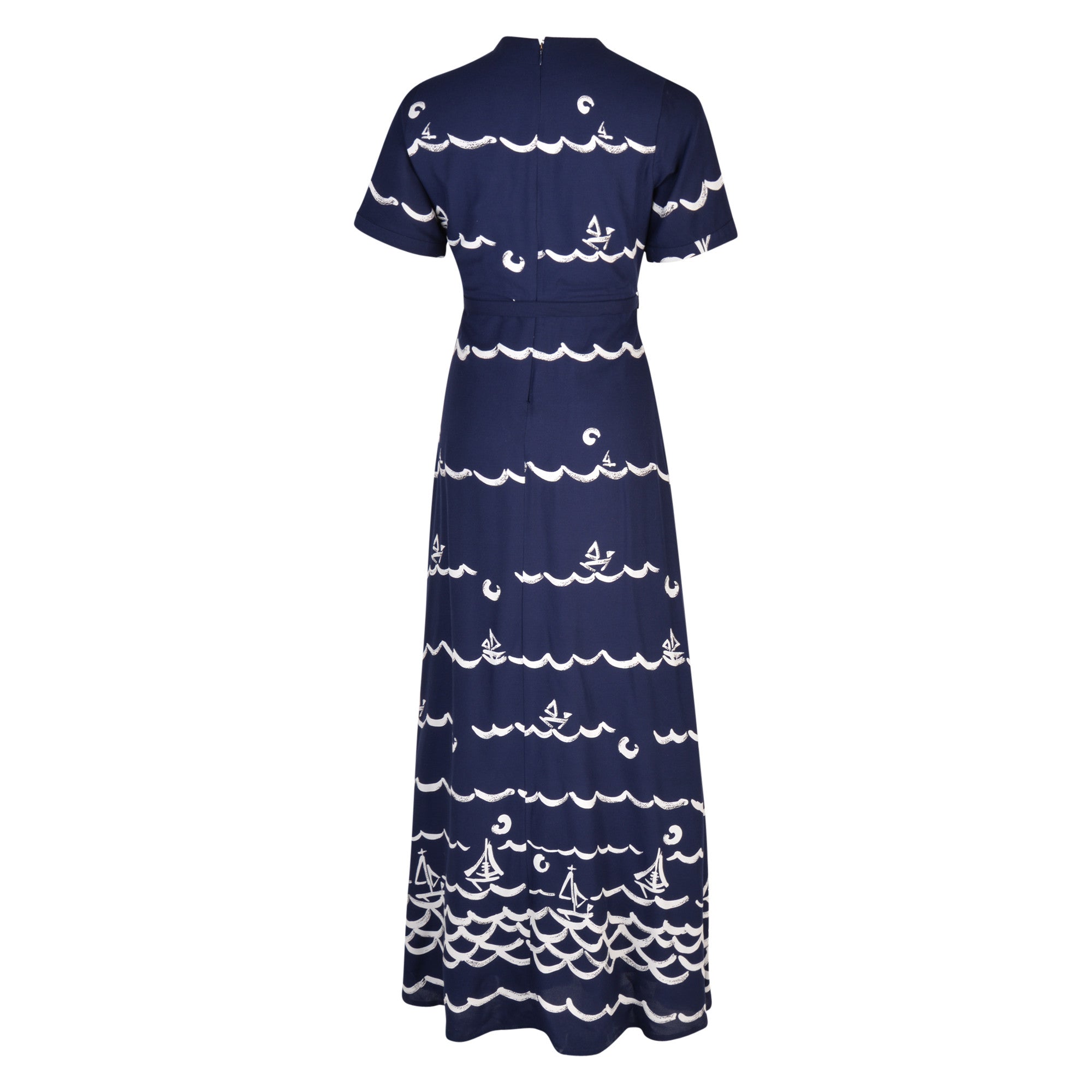 Clovelly Maxi Dress Navy/Cream