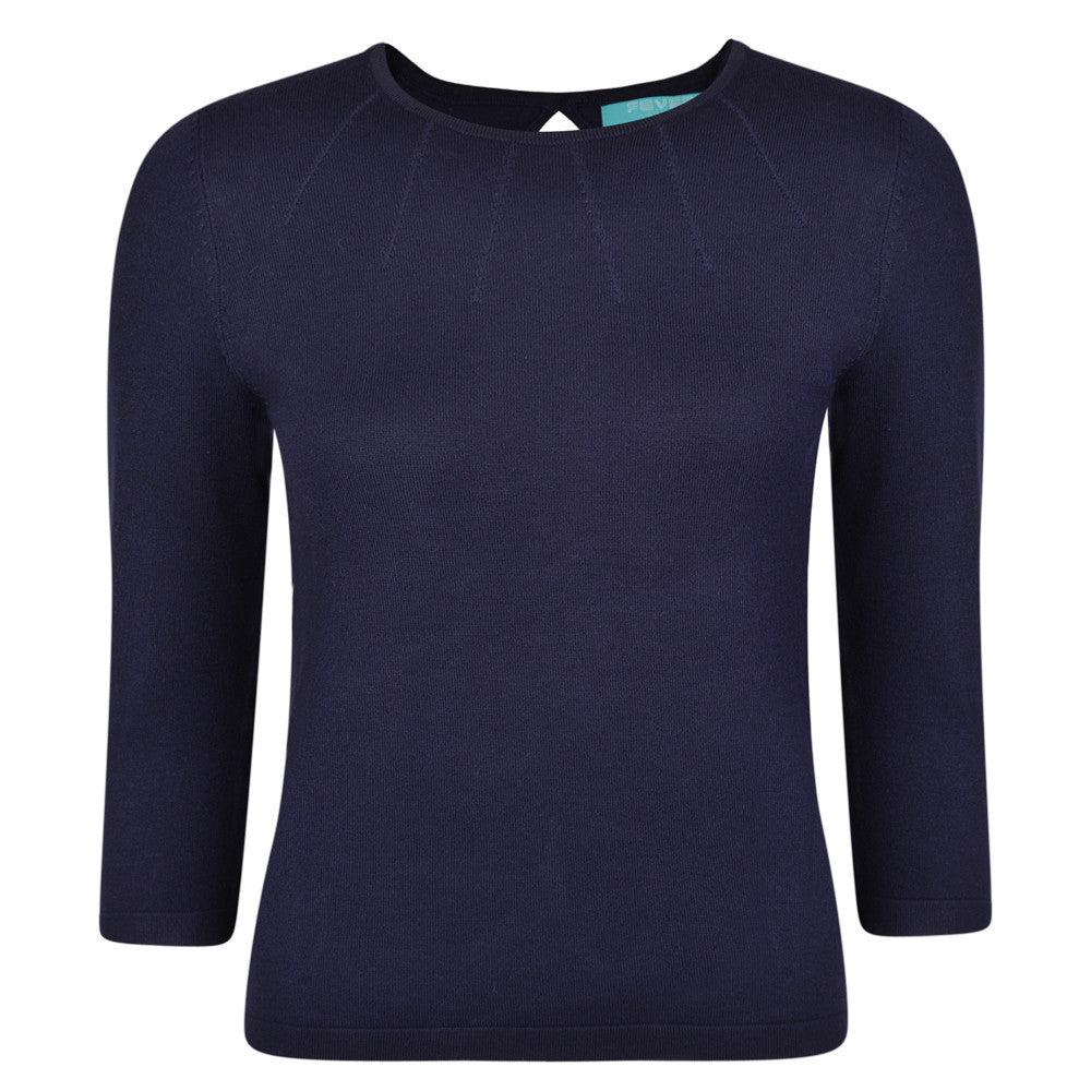 Greenland Knit Top Navy