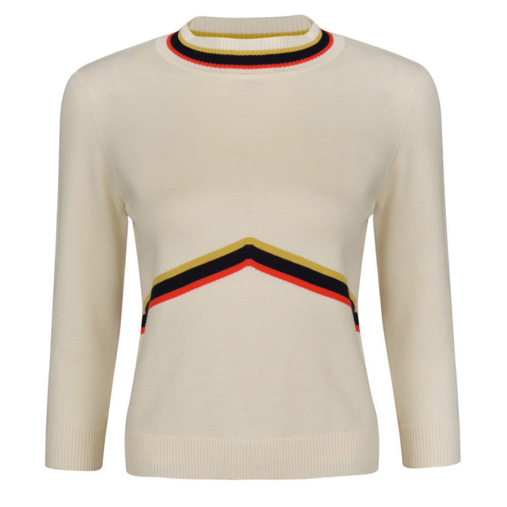 Saunton Top Cream Multi