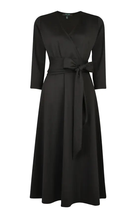 Rosalie Wrap Dress Black