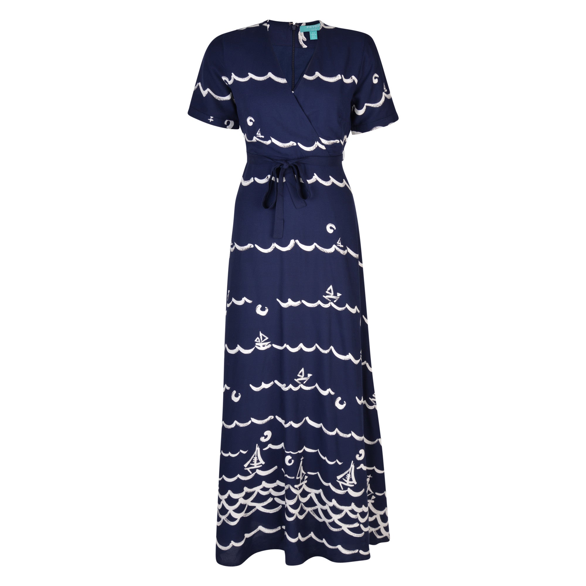 Clovelly Maxi Dress Navy/Cream