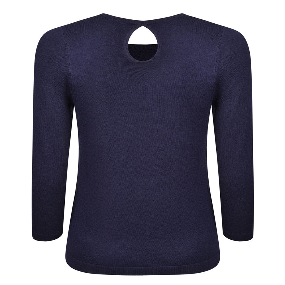 Greenland Knit Top Navy