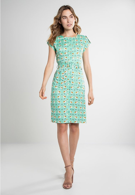 Lavinia Button Down Dress Mint