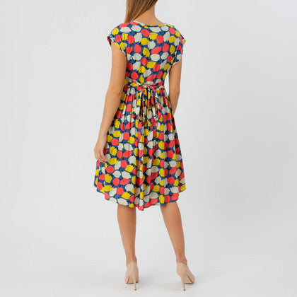 Lemonade Dress Navy Multi