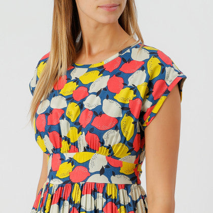 Lemonade Dress Navy Multi