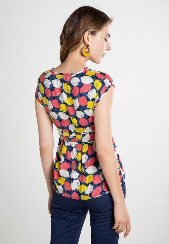 Lemonade Top Navy Multi