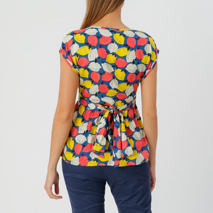 Lemonade Top Navy Multi
