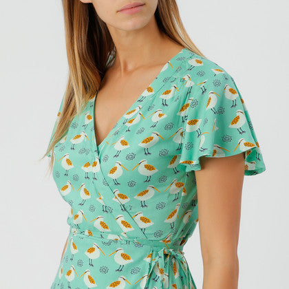 Lavinia Wrap Dress Mint