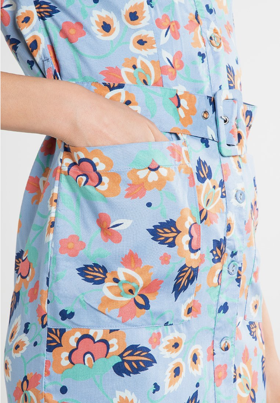 Polly Button Down Dress Multi Floral