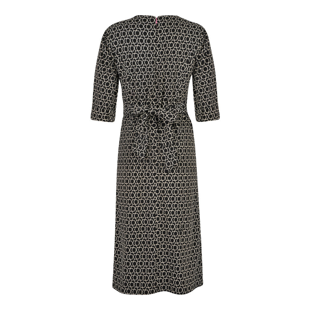 Rome Dress Black/Cream